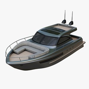 Stylish Cabin Cruiser Silver Metallic model
