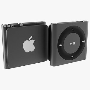 iPod Shuffle Dark Grey 3D Model