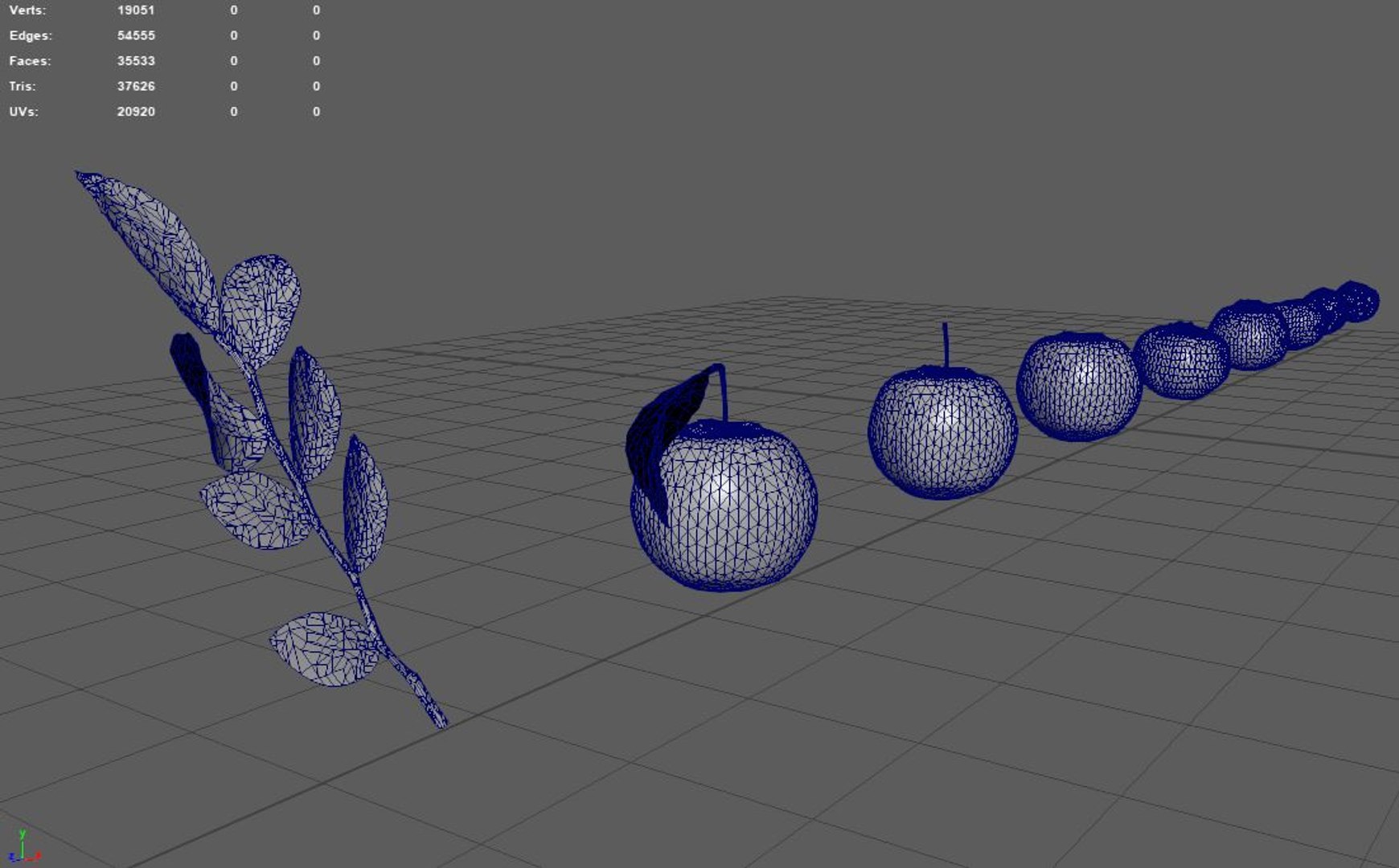 Blueberry Berry 3D Model - TurboSquid 1532362
