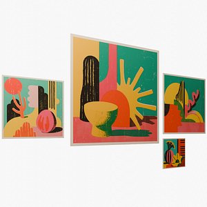 Wall painting 3D model