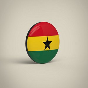 Ghana Badge 3D model