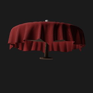 table setup 3D model