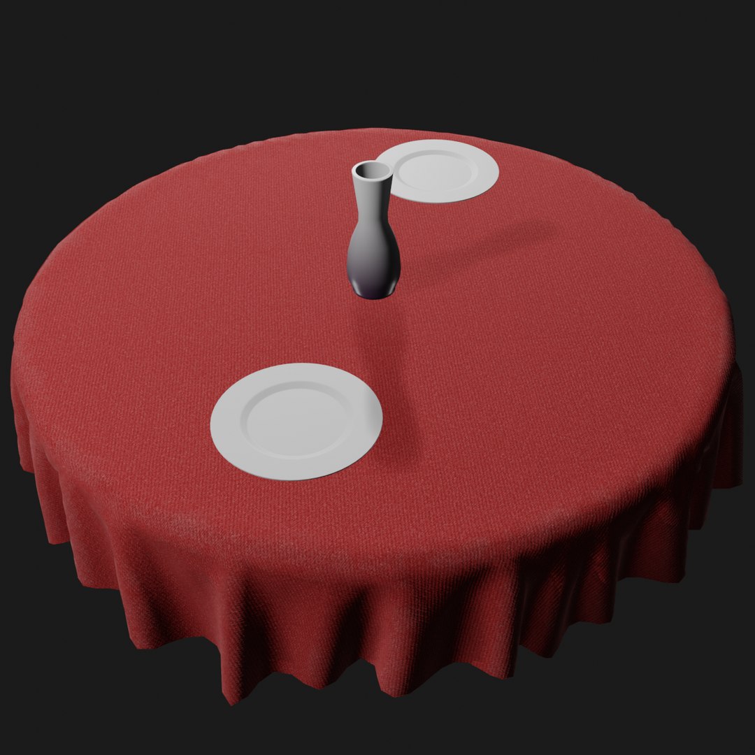 Table Setup 3D Model - TurboSquid 1531955
