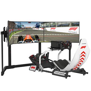 Playseat Formula Instinct F1 Edition Racing Simulator Seat with 3 Monitors