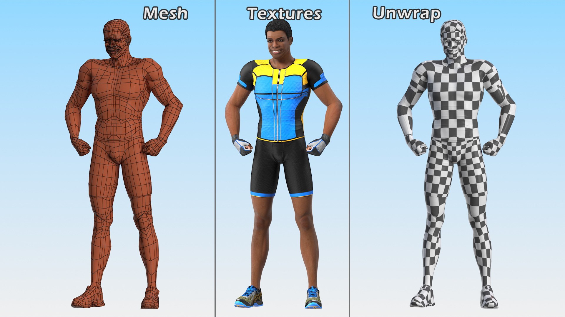 3D light skin black sportsmen model https://p.turbosquid.com/ts-thumb/UH/fc75YQ/c4/lightskinblacksportsmenflexingc4dmodel015/jpg/1615377235/1920x1080/fit_q87/1588a18814099578d9fc44a99cd554cba37ad59a/lightskinblacksportsmenflexingc4dmodel015.jpg