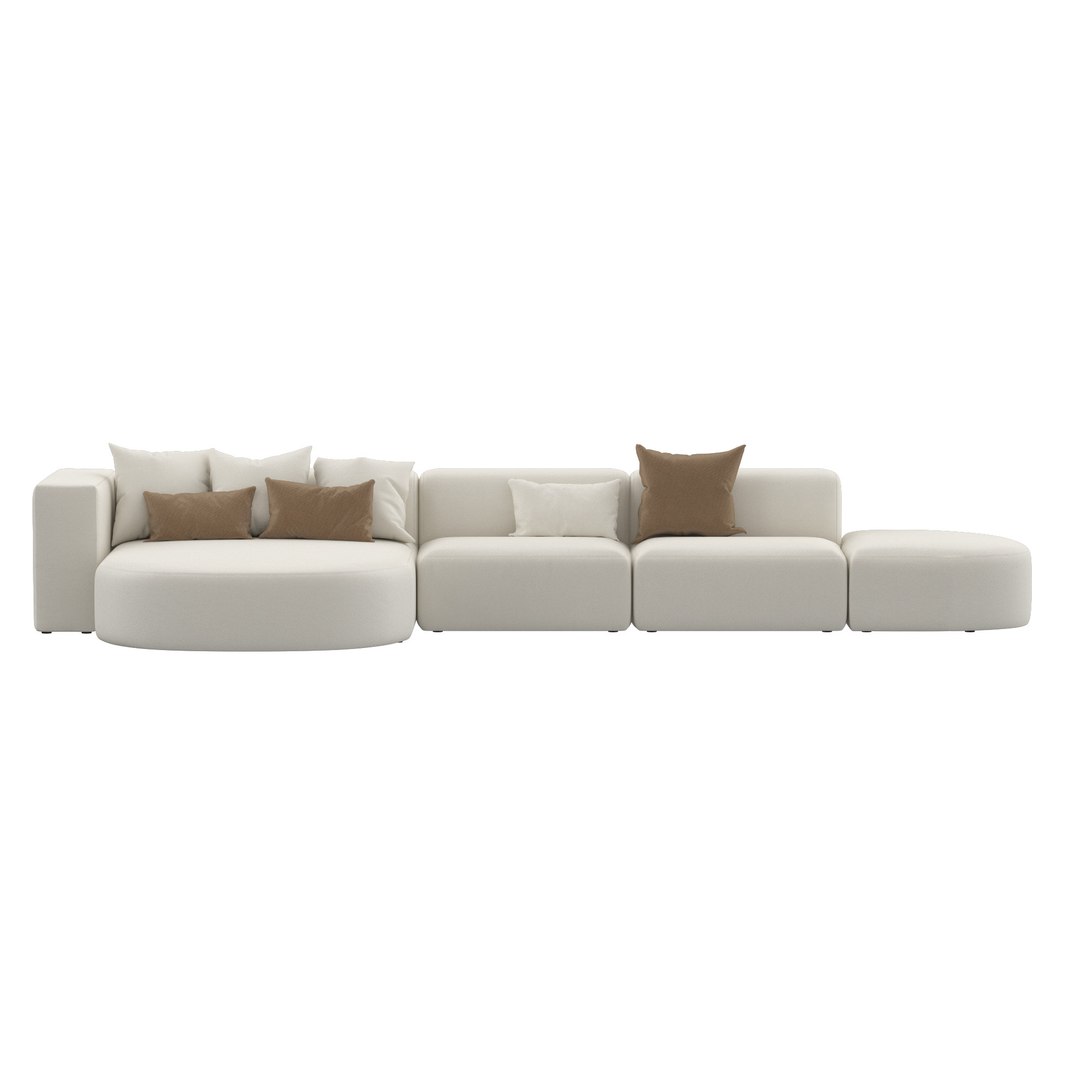 3D Belt Modular Sofa Model - TurboSquid 2188495
