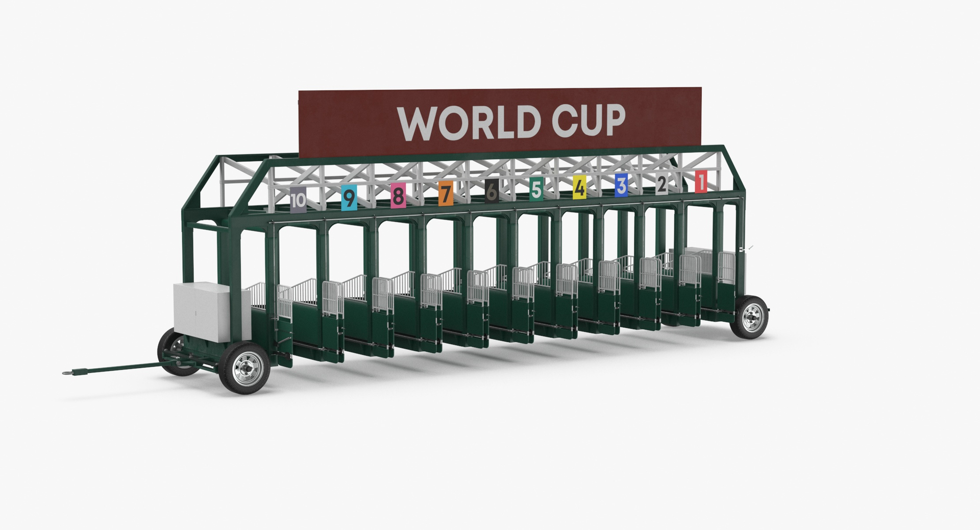 Horse Racing Starting Gates 3D Model - TurboSquid 1654356