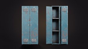 3D metal loot box model