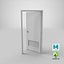 Porta commerciale 4 porte socchiusa