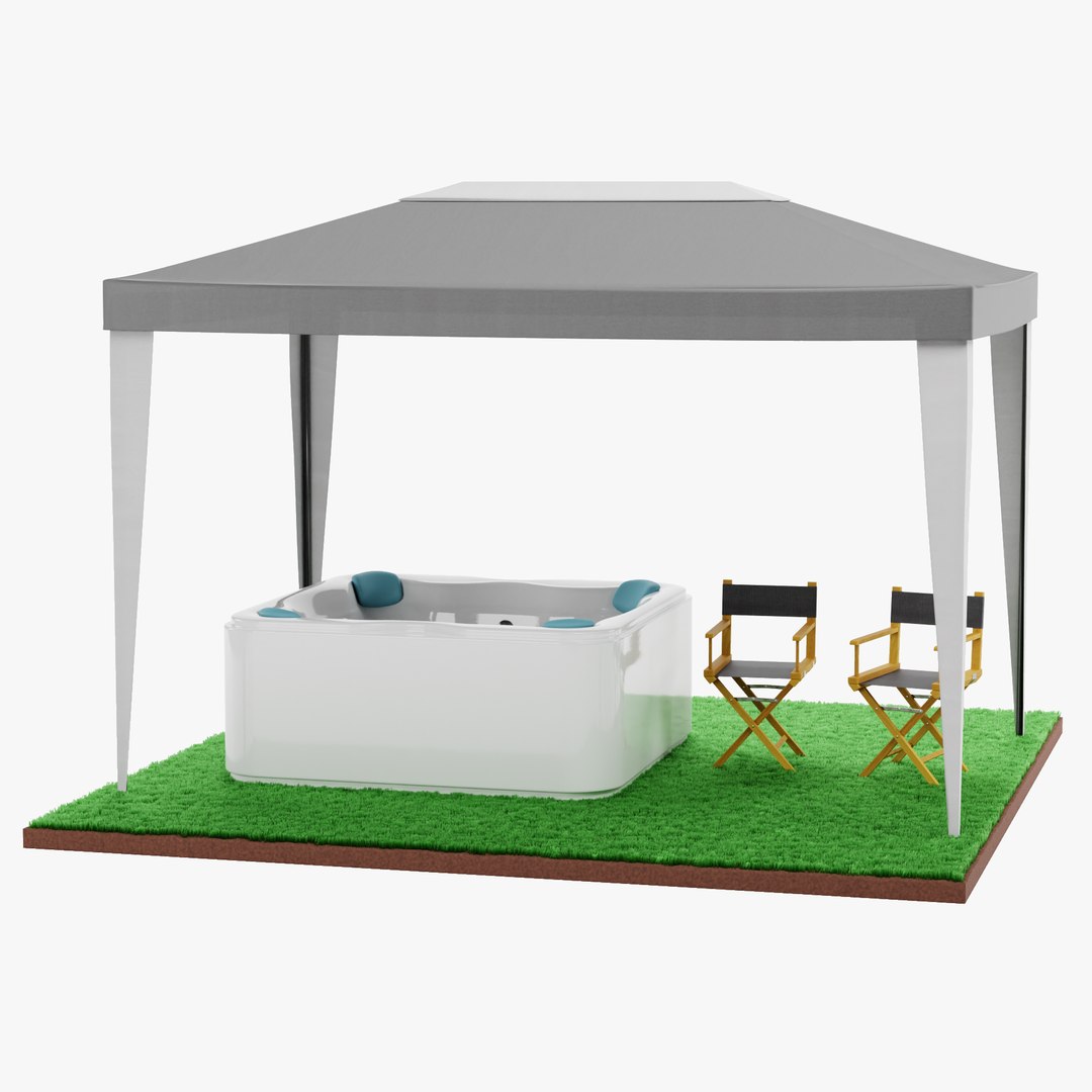 Gazebo Setup 15 3D Model TurboSquid 2061905