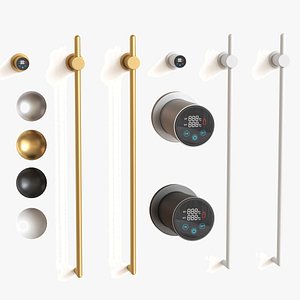 3D Heated Towel Rail WONZON WOGHAND LEIPZIG WW AL3621 BG model