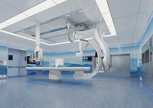 Medical Operating Room Modern Medical Hospital Room Surgical Operation Room 3D model