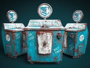 Call Of Duty Black Ops II Quick Revive Perk Machine 3D model