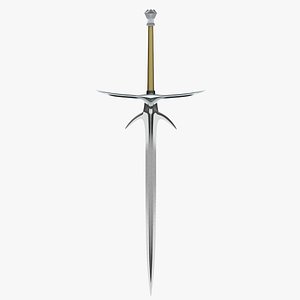 3D Medieval Sword L1784 model