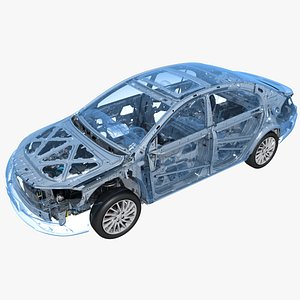 Hybrid Electric Car frame Chassis X-Ray