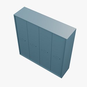 Four-Door Steel Storage Cabinet - 180 cm