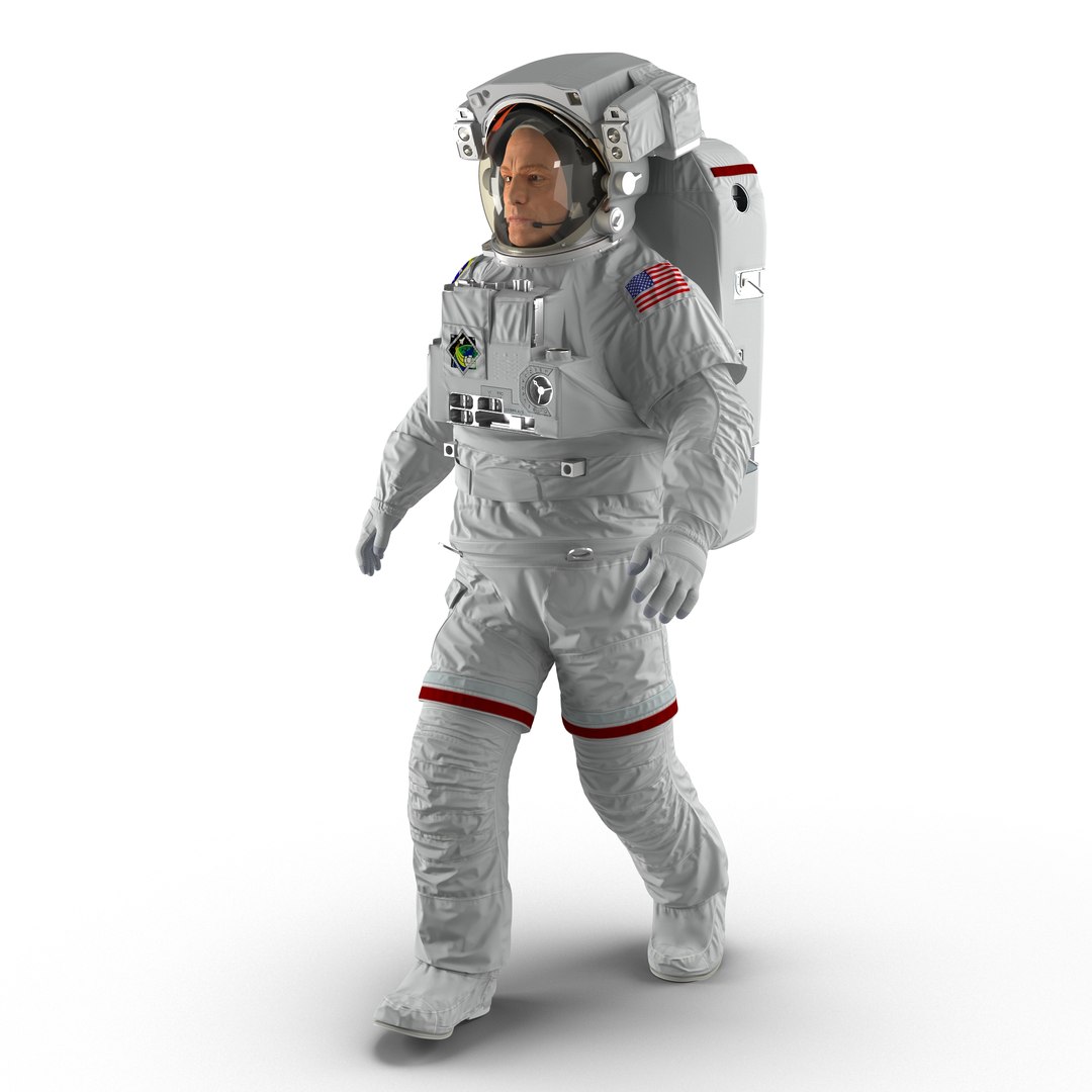 Astronaut Nasa Extravehicular Mobility Unit Rigged 2 3D model preview