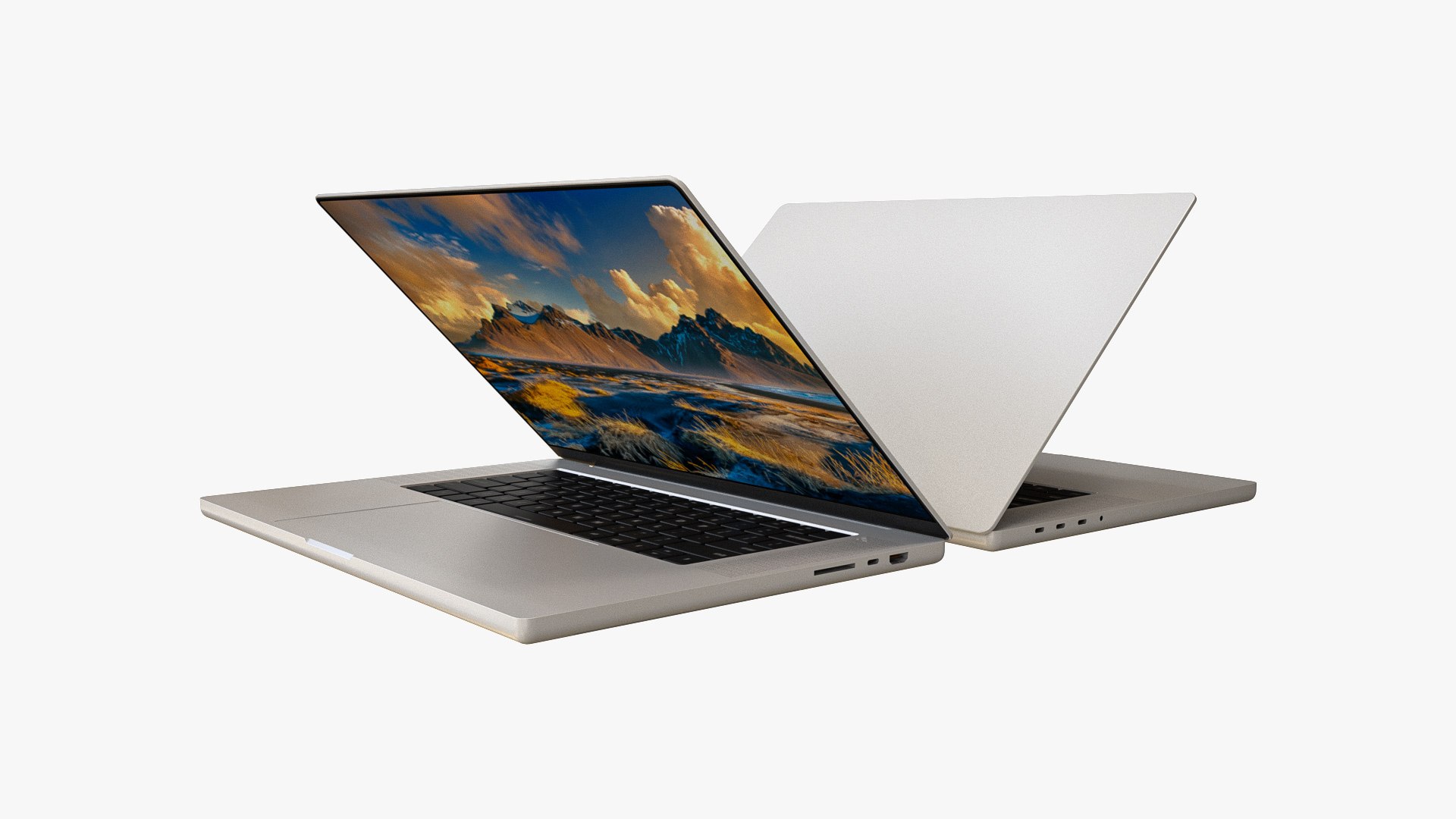 3D Model Laptop White - TurboSquid 2099567