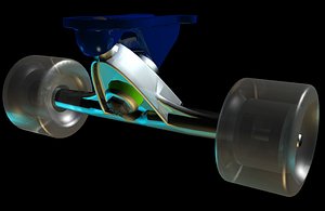 3ds max 150 trucks longboard