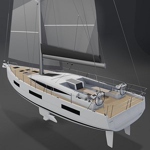 3D Jeanneau Yachts 60 3D Yacht model