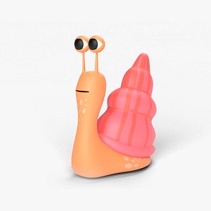 3D Cartoon Snail model
