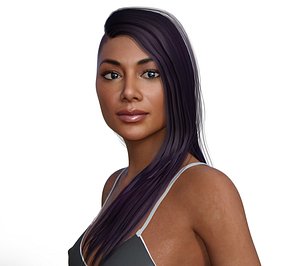 nicole scherzinger rigged 3D model