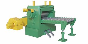 Metal sheet roll conveyor machine
