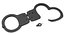 Hinged Oxidized Handcuffs with Key