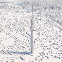 Tokyo Skytree TV Tower and environment