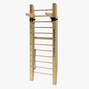 3D Swedish Ladder Wall model