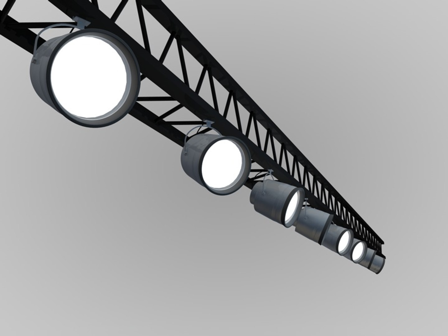 Track Spot Lights C4d