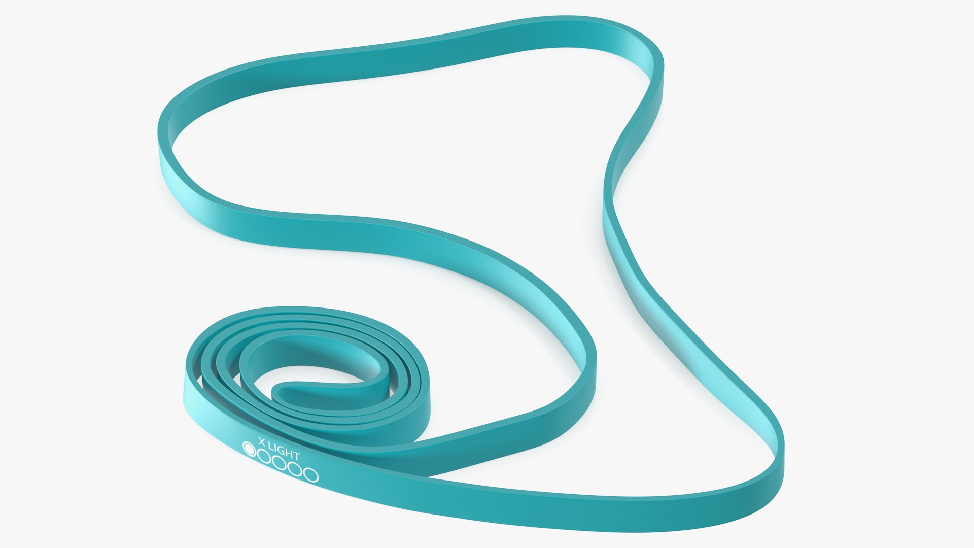 Elastic Fitness Resistance Band 3D model preview