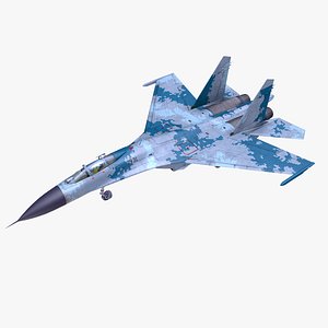 Sukhoi Su-27 Low-poly
