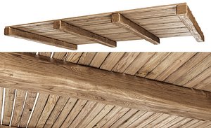 Stright Wooden Ceiling V4 model