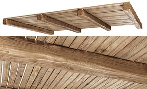 Stright Wooden Ceiling V4