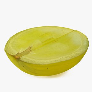 3D model Green Grape Cut Across