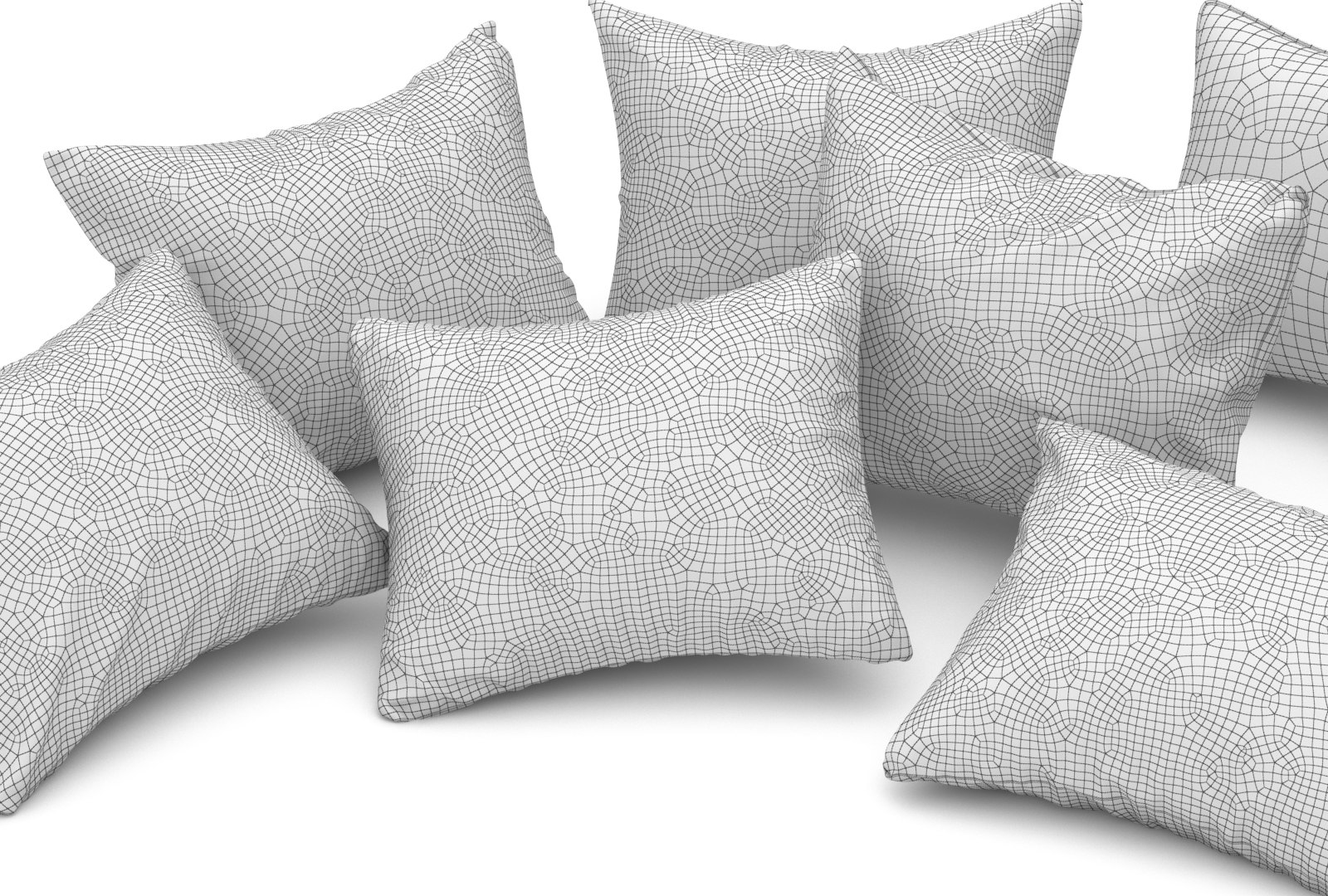 3dsmax Ikea Pillows Set