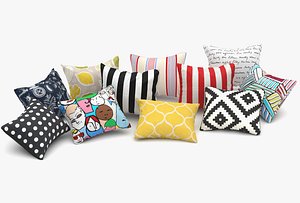 3dsmax ikea pillows set