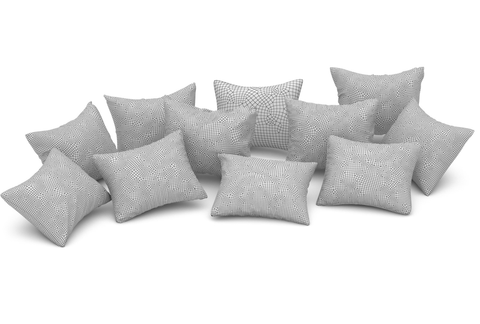 3dsmax Ikea Pillows Set