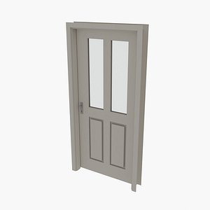 White door V3 3D model