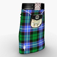 Green scotish kilt