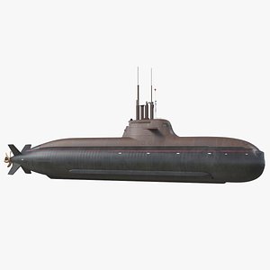German Submarine HDW Class 212A Dry 3D