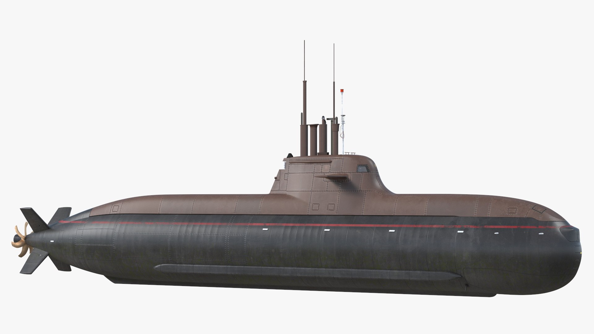 German Submarine HDW Class 212A Dry 3D model preview