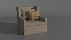 3d model chair room living