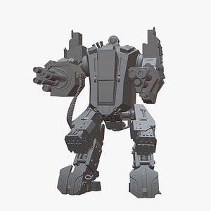 3D model William gun mech