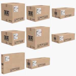 Closed Cardboard Box Collection
