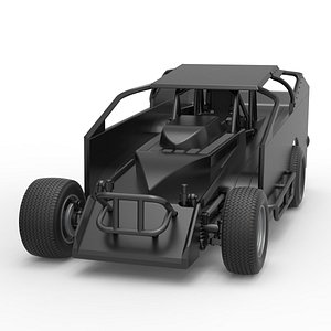 3D Diecast Northeast Dirt Modified stock car Scale 1 to 25