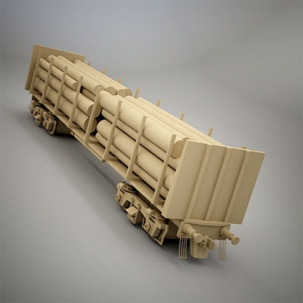 maya railroad car wood