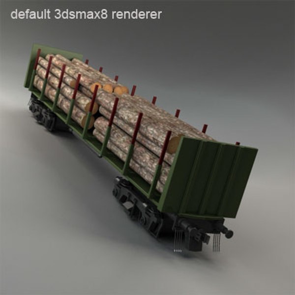 maya railroad car wood