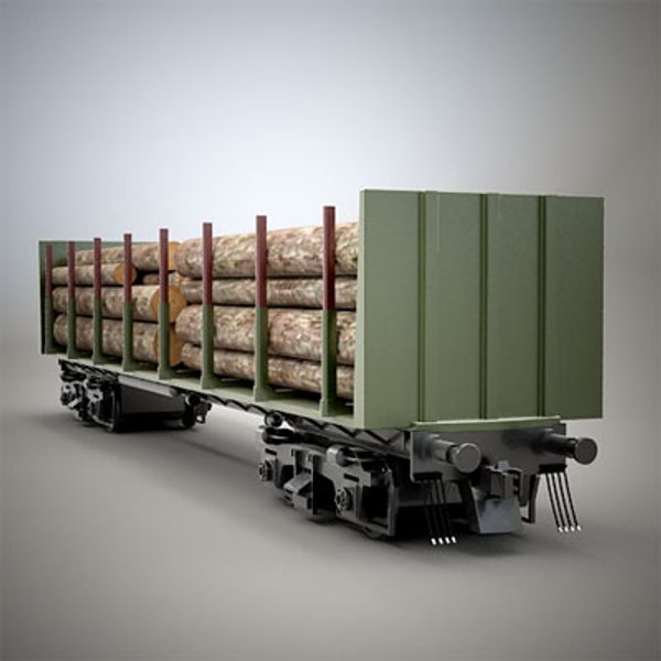 maya railroad car wood